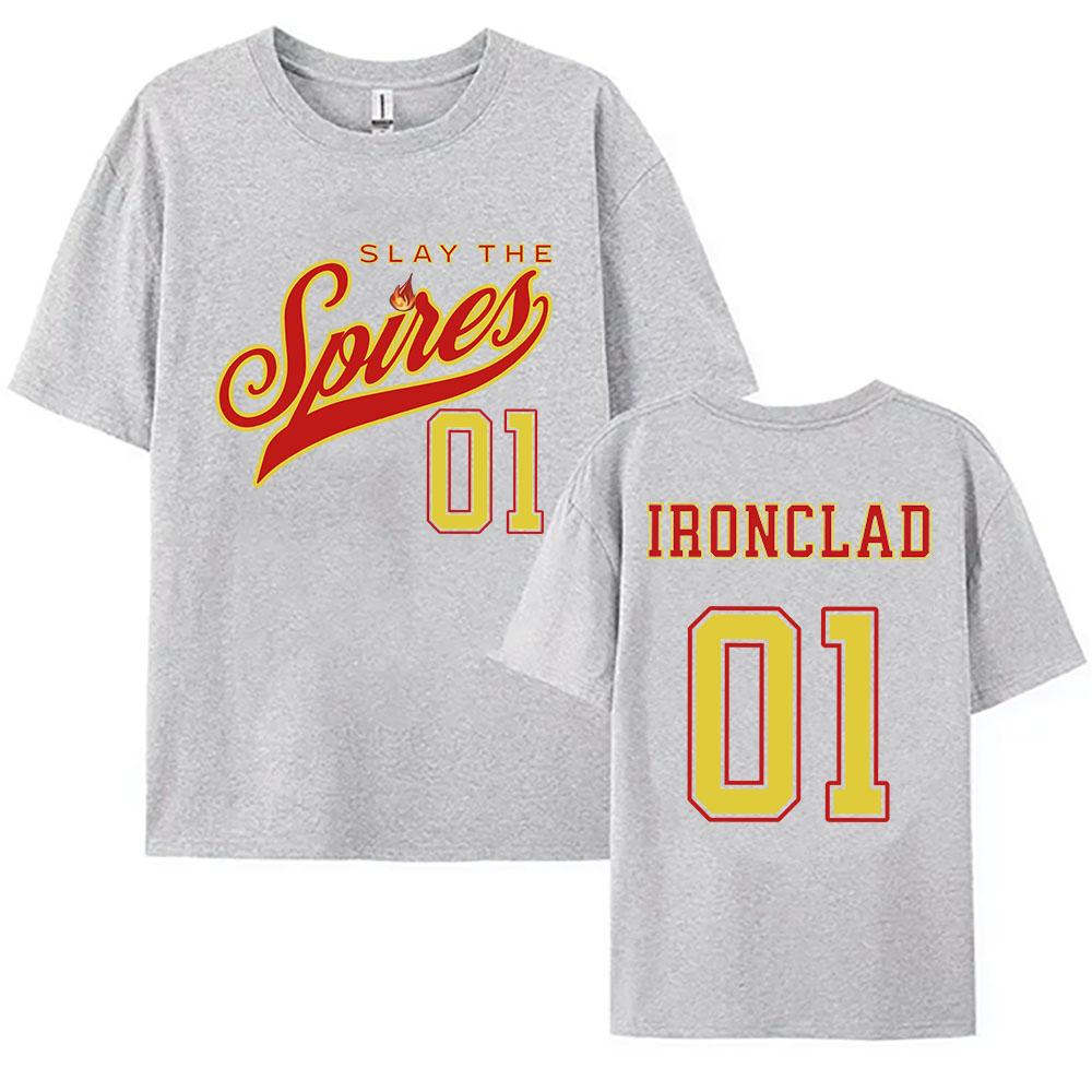 

Slay The Spire 2 Ironclad Character Tee Two Sided Graphic Print Unisex TShirt Game Design Fashion WomenUnisex Tshirt Loose Merch 4XL