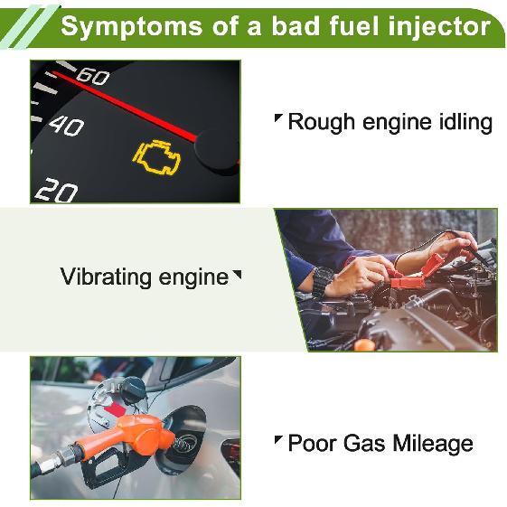 No.23209-28080 Fuel Injector for Toyota Highlander Base 2.4 2004-2007 Flow Match Engine Fuel Nozzle 4 Pcs