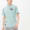 Adidas Originals Trefoil Surreal Summer Printed Knit Breathable Crew Neck T-Shirt Men Tops Grey-Green GN3903