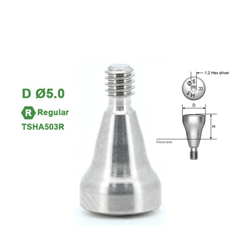 Moncone di Guarigione in Titanio Compatibile con Sistema Osstem Tappo di Guarigione Dentale Grado
