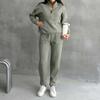 Women's 2 Piece Color Casual Sportswear Long Pants Set