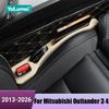 2PCS Car Seat Gap Filler Leak Proof Strip For Mitsubishi Outlander 3 4 PHEV 2013-2018 2019 2020 2021 2022 2023 2024 2025 2026