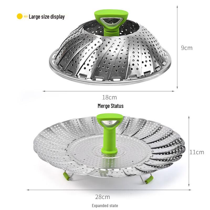 Retractable Stainless Steel Steamer Basket