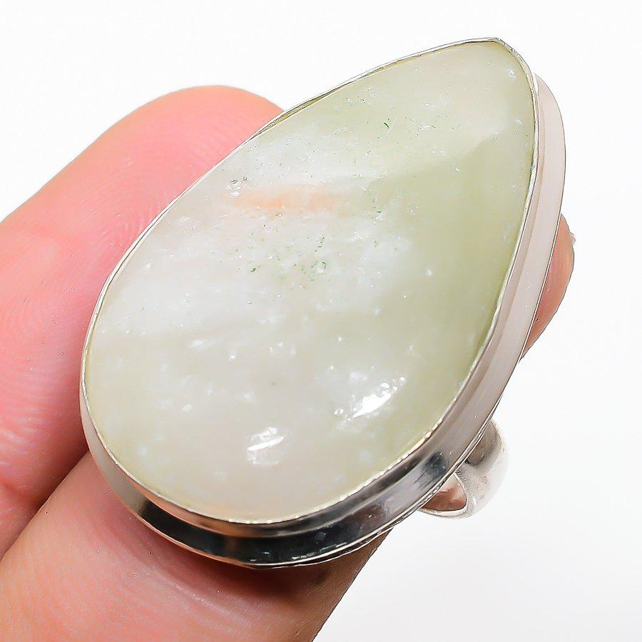 

Кольцо из стерлингового серебра 925 пробы с натуральным оранжевым серафинитом, размер 6,5 p9h74