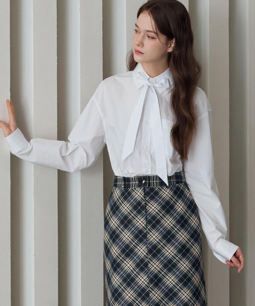 Deuloupisumeon Silket Cotton Tie Shirt [White]