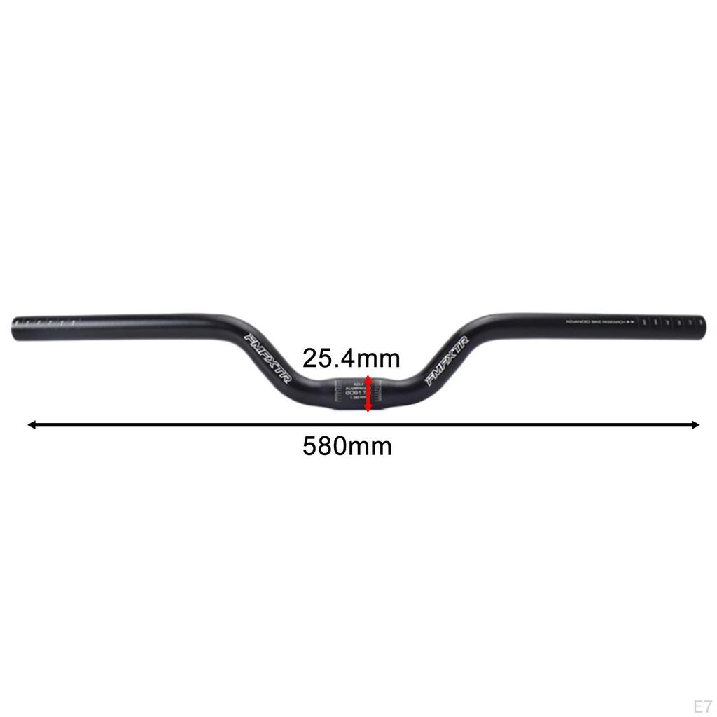 Manubrio per bicicletta in lega di alluminio resistente all'usura multiuso da 25,4 mm per guida all'aperto