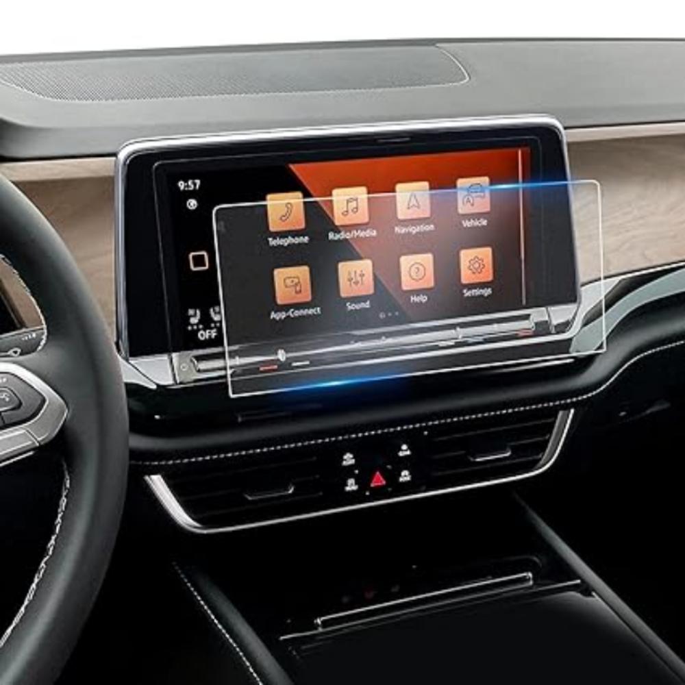 12 Inch Car Navigation Screen Protector For Volkswagen Atlas 2024 Tempered Glass 9H Hardness Scratch Resistant Protective Film