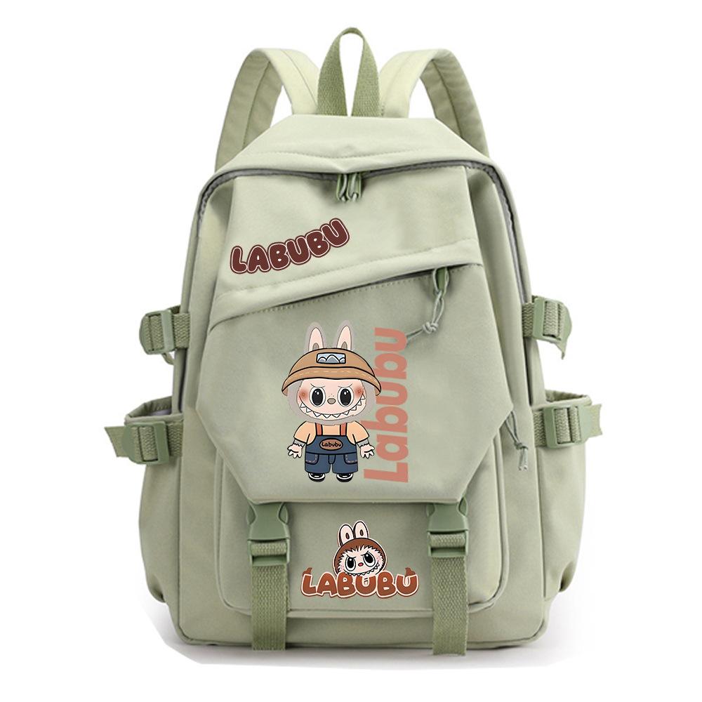 College Style Fashion Backpack Cute Cartoon Print Primary and Secondary School Students Large Capacity Schoolbag