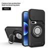 Anti-slip Armor Shockproof Case For Xiaomi 17 Pro Max Slide Camera Lens Protection Metal Ring Stand TPU Frame Plastic Back Cover
