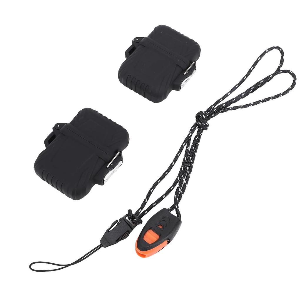 2Pcs Water Proof Storage Box Set Plastic Reusable Protective Pocket Case for Outdoor Sports and