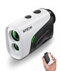 OUTZOOP Golf Laser Rangefinder OLED Fastest Compact and Optical Vibration IP54 Includes Carrying B1000PROF Red/Green Display, 3-Point Measurement,
