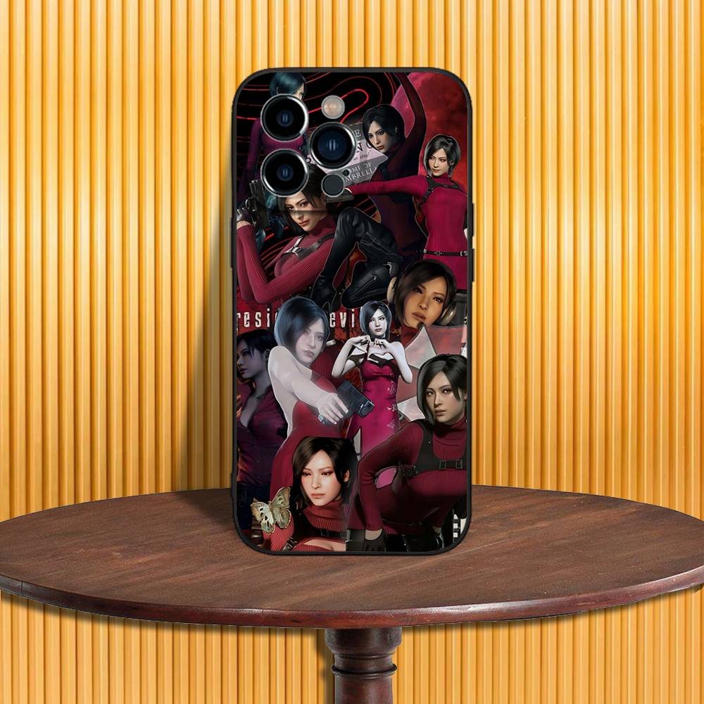 Ada Wong R-Resident E-Evil Phone Case For iPhone 17,16,15,14,13,12,11 Pro,Max,Plus,XR,Mini,Air,E Black Full-coverage Soft Case iPhone13