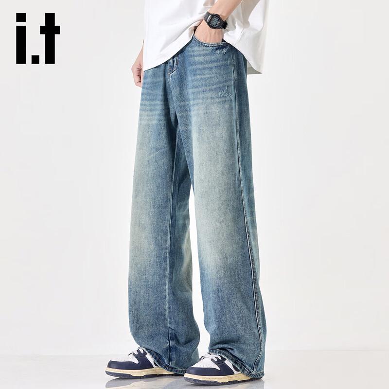 

Izzue IT Мужские джинсы прямого кроя с потертостями 40