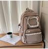 Schoolbag cute lace girl schoolbag junior high school high school girl transparent pain bag backpack college student large capacity backpack women