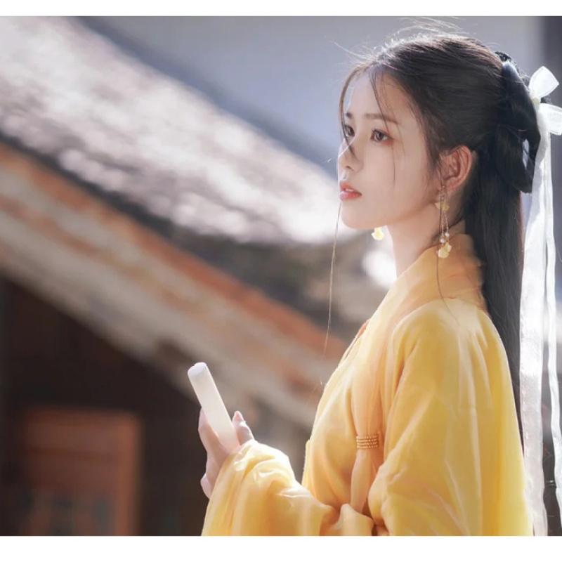 Set de rochii pentru femei în stil Hanfu, în stilul dinastiei Wei și Jin din China