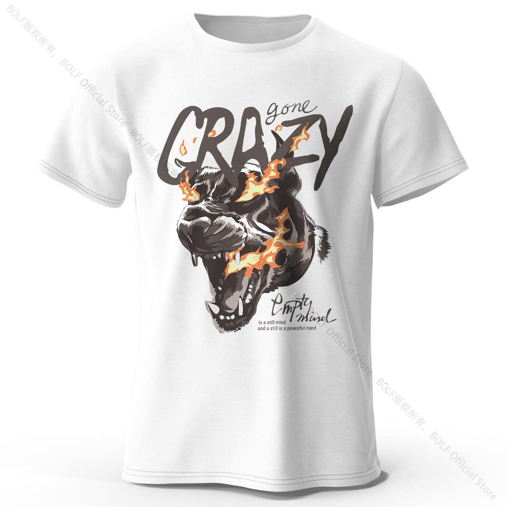 Home Comfort Tiger Printed 100% Cotton T-Shirt, Lightweight Round Neck Short Sleeve Tee, Unisex Relaxed Fit