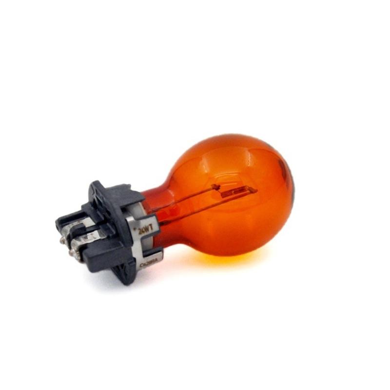 Front Turn Signal Replacement Bulb PWY24W Orange Glass Signal Light with Socket Base, Visible Filament Structure, N10776302, One Bulb Pack for Car