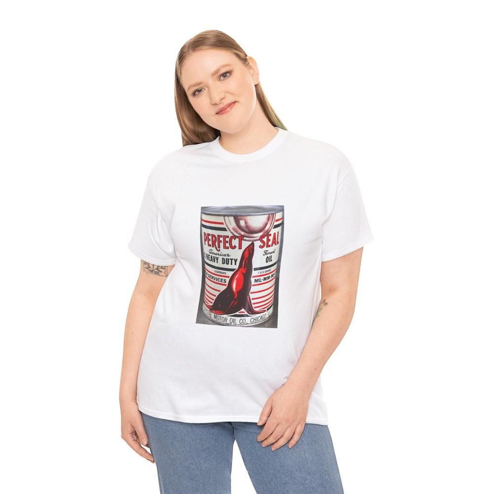 Vintage Oil Can Collector T-Shirt - Pure-Seal Motor Oil Graphic Tee, Retro Oil Unisex T-Shirt XXXXL