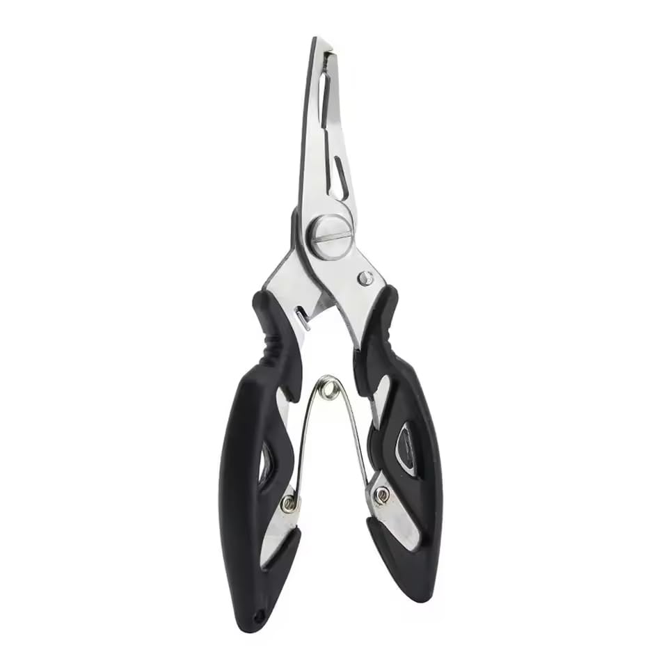 Zmart Black Fishing Pliers, Ultra Lightweight, for Fishing Lures and Hook Removers, Compact and Lightweight Fishing Pliers, Fishing Pliers, Hook