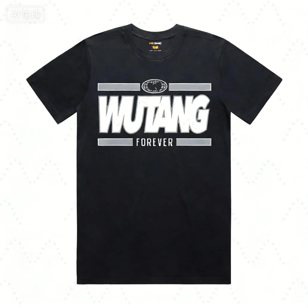 Poster Album Wu-Tang Clan Merchandising Stampato T-Shirt Uomo Donna Oversize Y2k Classico Street Hip Hop Musica Moda Abbigliamento Maschile Femminile