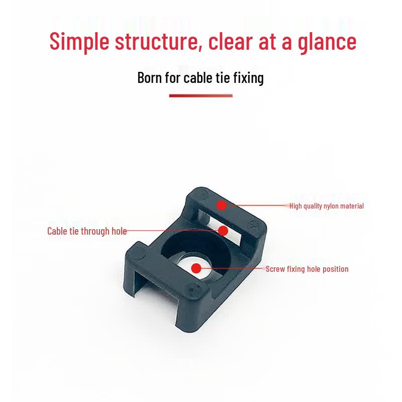 Anjiebao Screw Mount Saddle Cable Tie Base