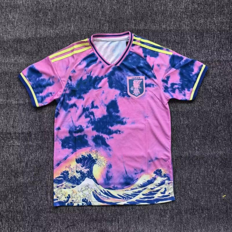 Kurzärmeliges Fußballtrikot inspiriert von der japanischen Nationalmannschaft Anime-Kollaboration Dragon Ball One Piece Naruto
