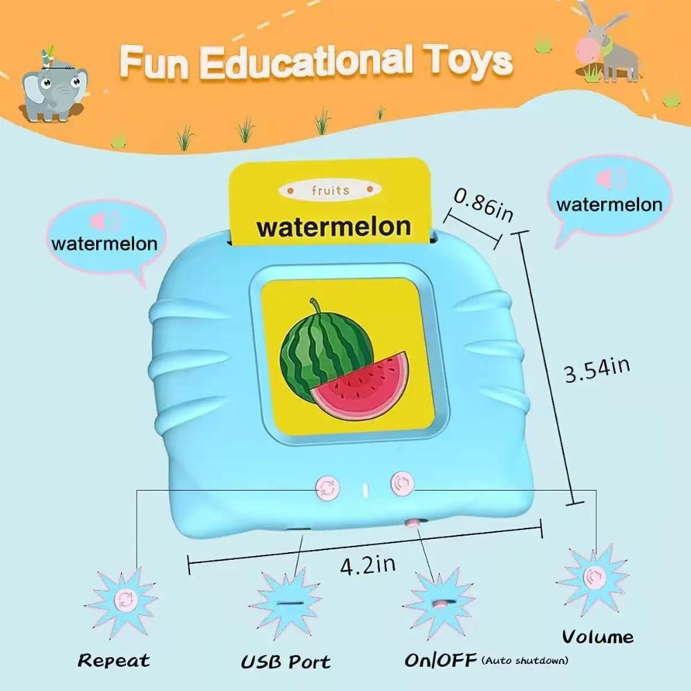 Educational Language And Literacy Learning Toys Talking Flash Cards Kids Games Audio Book Gift Russian Alphabet Spanish French
