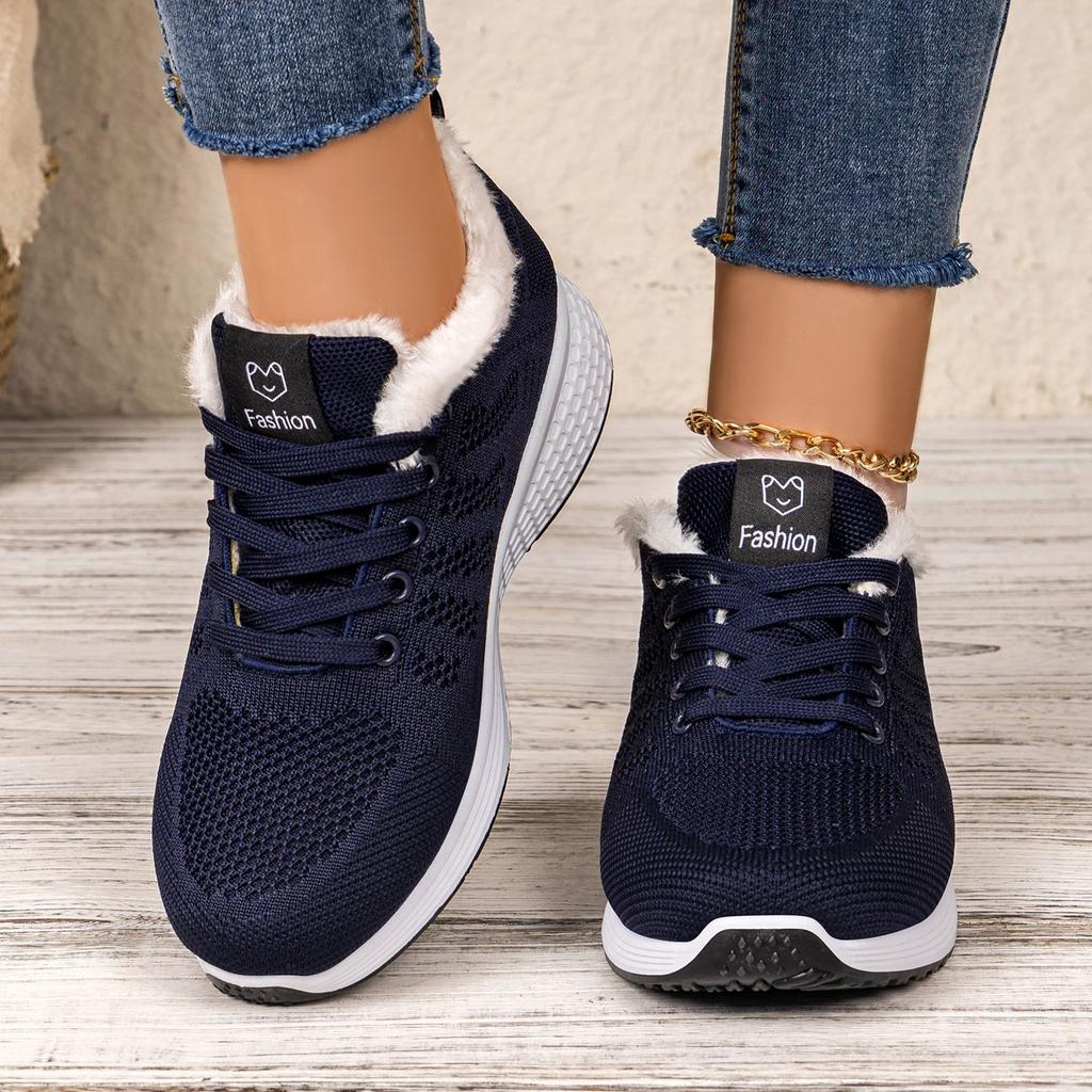 Women Thickened Insulated Snow Boots Lightweight Plus Size Breathable Casual Sports Winter Shoes