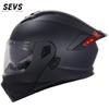 DOT Certified Flip-Up Motorcycle Helmet Adults With Dual Visor Optional LED Tail Light Bluetooth Support