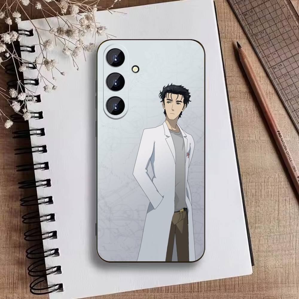 A-Okabe Rintaro STEINS DATE Phone Case For Samsung Galaxy A73,21,22,32,71,53,52,51,80,5G Soft Black Cover