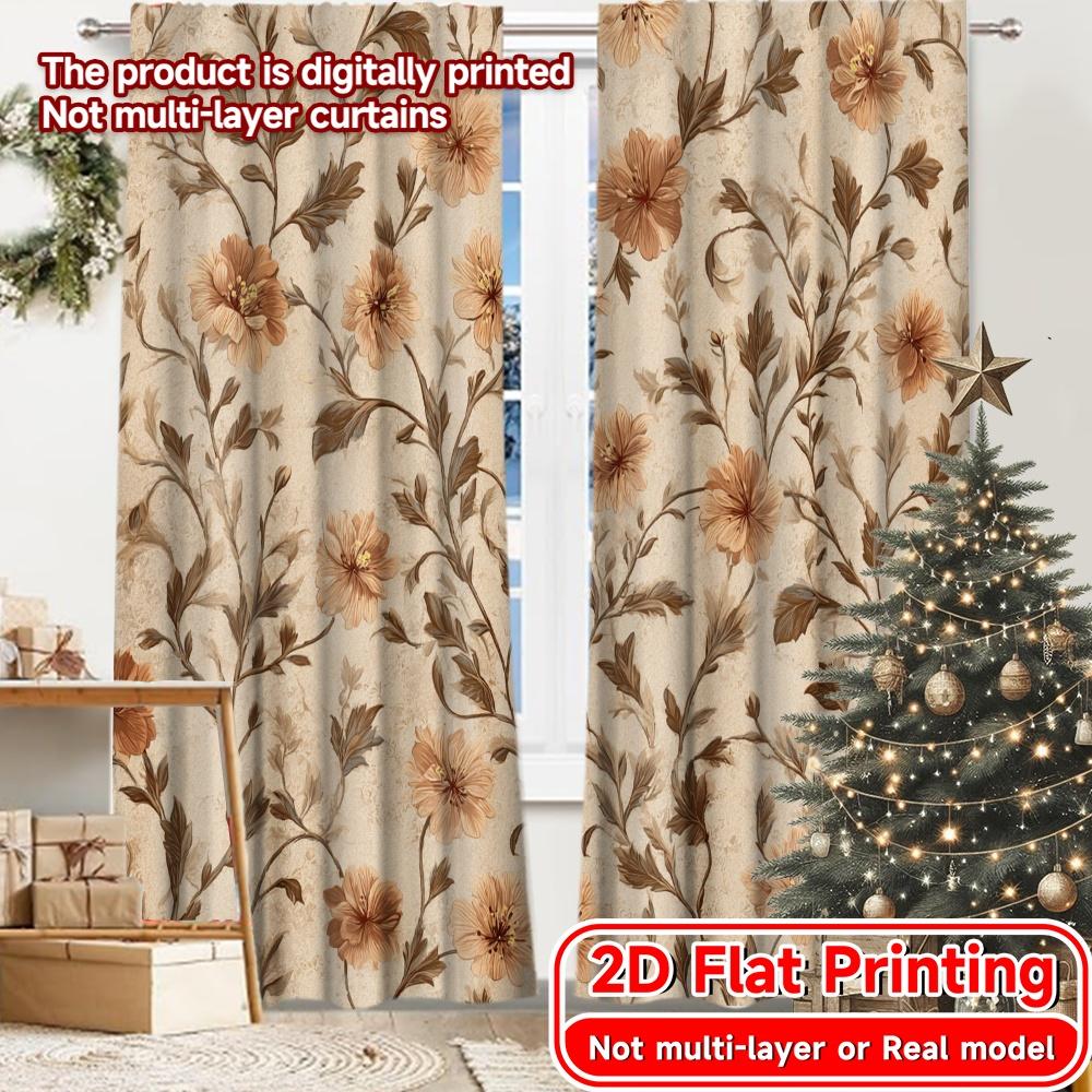 

Boho Flat Printing Serenity Popular Curtain Polyester Easy Install Curtains Decorations Outdoor Decorative Bedroom Set Of 2 Made Master Decor W100*H70(CM)-Rod Pocket&1PCS