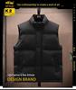 Men's Thickened Down Cotton Vest, Plus Size, Warm Gilet Jacket for Autumn/Winter 2025.