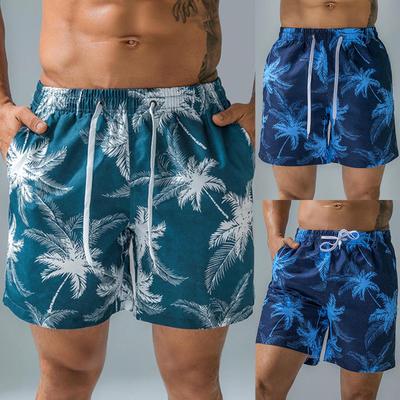 Men's Swim Trunks Quick Dry Beach Surfing Running Swimming Drawstring Shorts