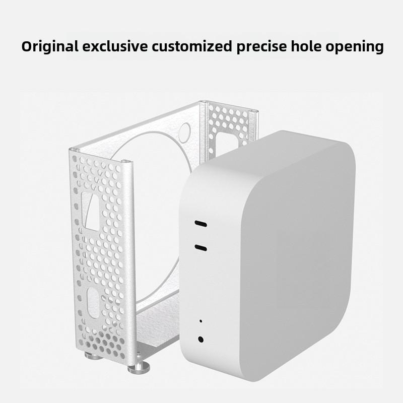 Adecuado para la computadora Apple Mac Mini Host Estuche protector Disipación de calor de aleación de aluminio y chasis de estuche protector M4 anticaídas