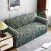 Thickened Cationic Flounce Elastic Sofa Cover Full Protection Dustproof for Single Double Triple Seater