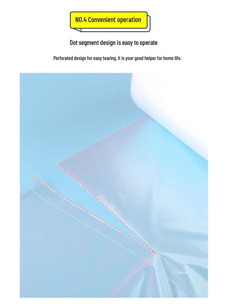 Transparent Food-Grade Fresh-Keeping Bags with Easy-Tear Design