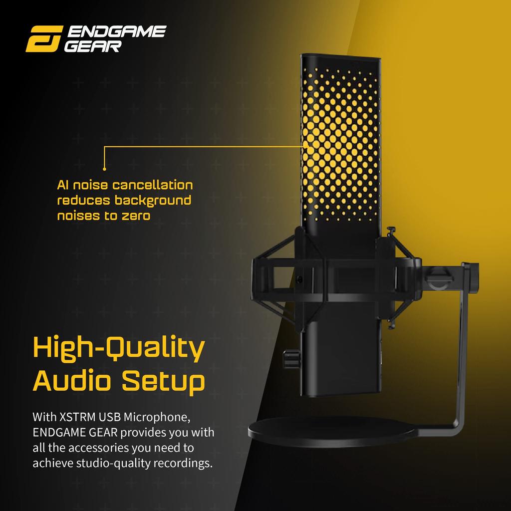 Endgame Gear XSTRM USB USB Gaming Condenser Microphone, Microphone, Microphone, Black, EGG-XST-BLK