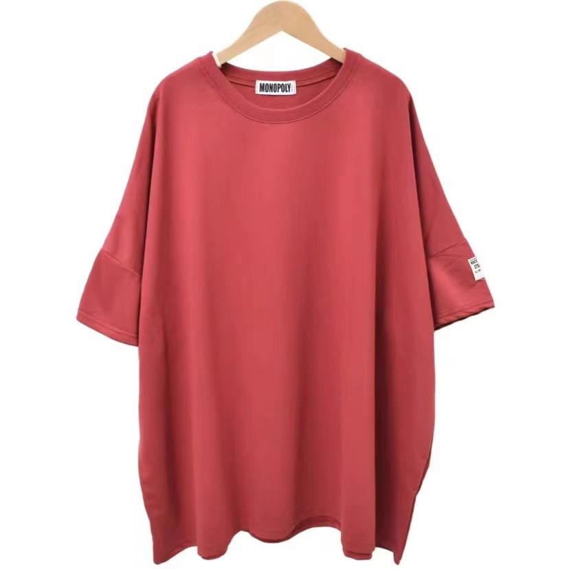 2023 Oversized Mid-Length Women's T-Shirt - Short Sleeve, Loose Fit, European Style