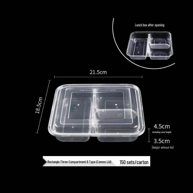 Disposable Divided Meal Prep Containers