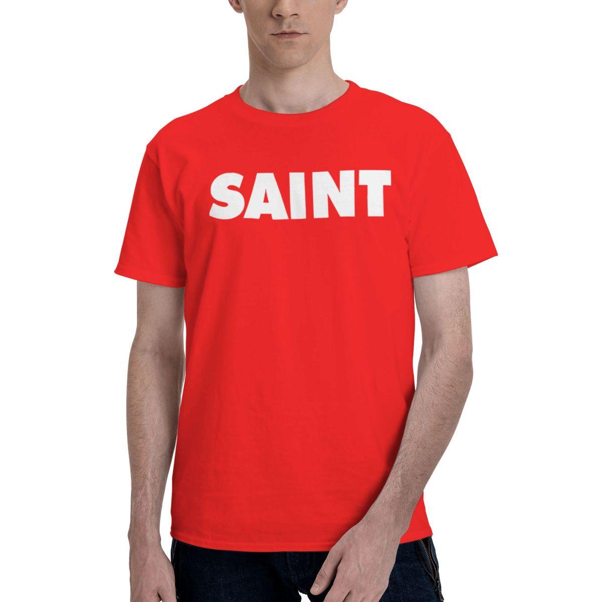 2024Ss SAINT MICHAEL 100 Cotton Casual Breathable Confortable Tops Mens Designer Clothes Mens Gifts S