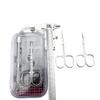 Stainless Steel Russian-Style Cuticle Nippers with Curved Tip & Pusher