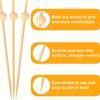 Packung mit 200 Einweg-Fruchtspießen Niedliche Lebensmittelspieße für Buffets Bambus-Zahnstocher Elegante Spieße zur Partypräsentation