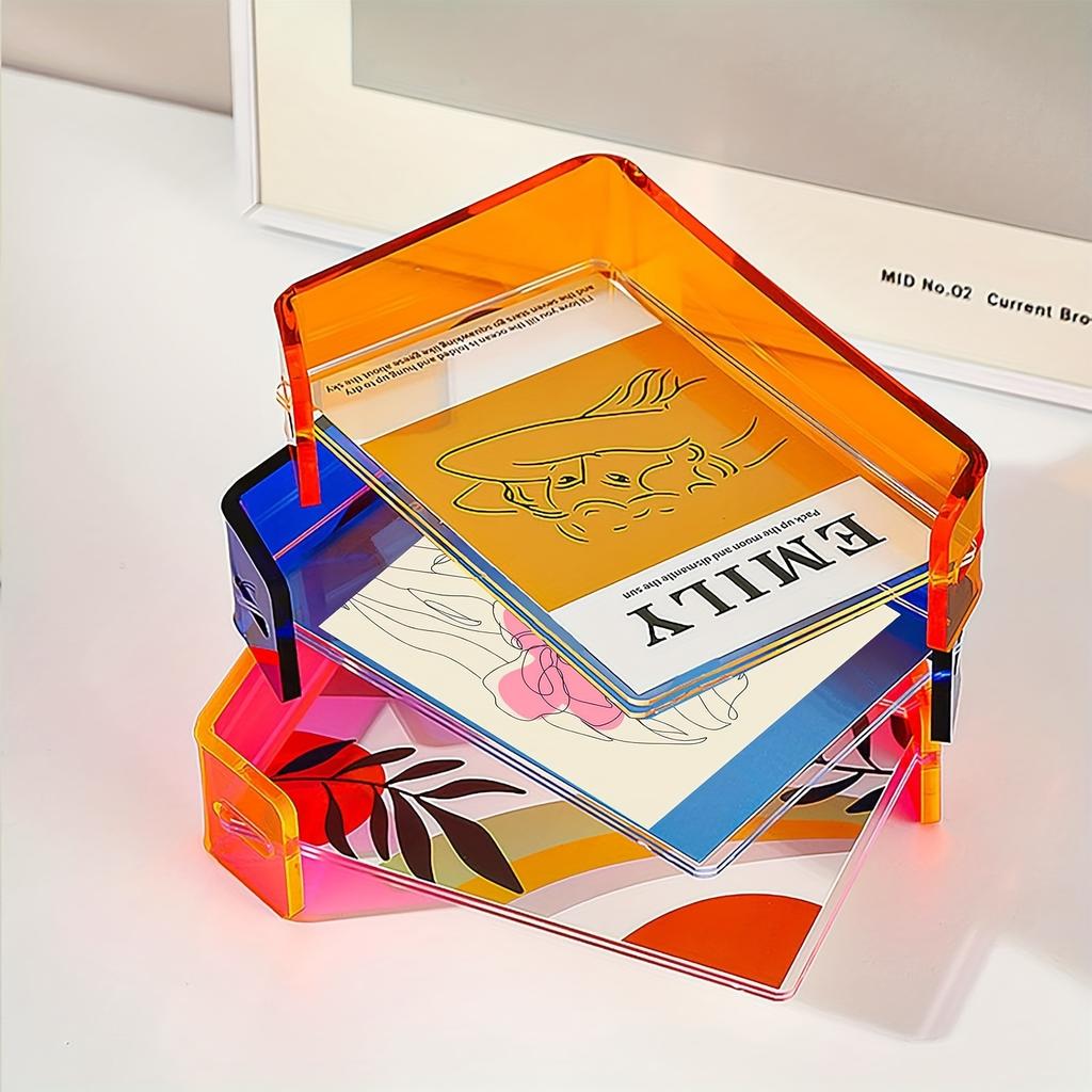 6 Inch Acrylic L Shape Photo Frame Double Sided Transparent Ins Style Desktop Display Stand New Arrival