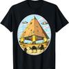Alien UFO Ancient Egyptian Pyramids Space Science Fiction T-Shirt