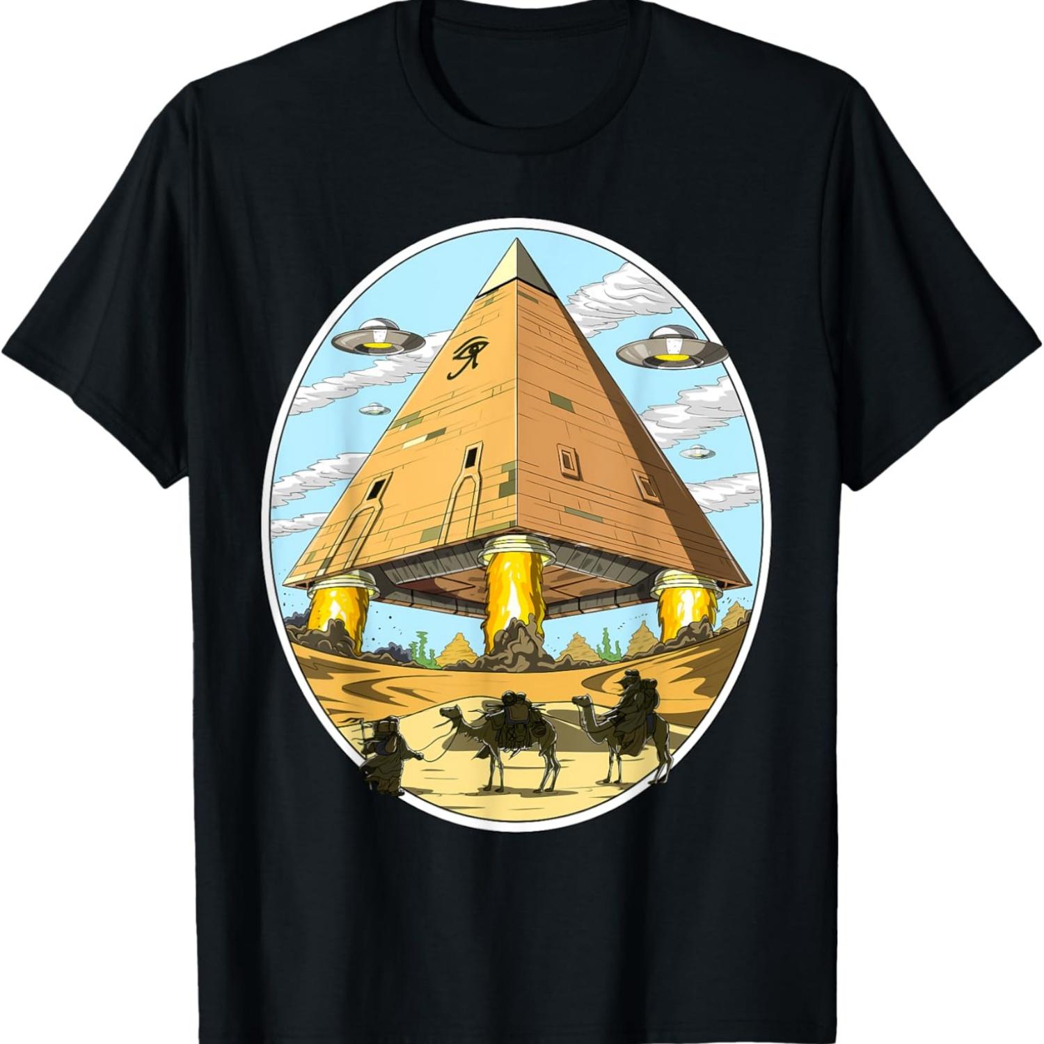 

Alien UFO Ancient Egyptian Pyramids Space Science Fiction T-Shirt XXXXXL
