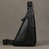 Casual Fashion Men Shoulder Bag Genuine Leather Crossbody Bagpack Bag Outdoor Men's Sling Bags Handmade Male Chest Bag