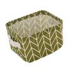 Small Storage Basket Cotton Linen Mini Storage Bin Organizer with Handle for Shelves and Desks