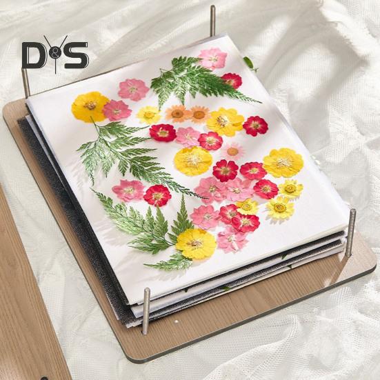 Embosser Flower Press Kit Easy To Use Flower Pressing Collecting Kit DIY Crafts for Preserve Flowers Instantly
