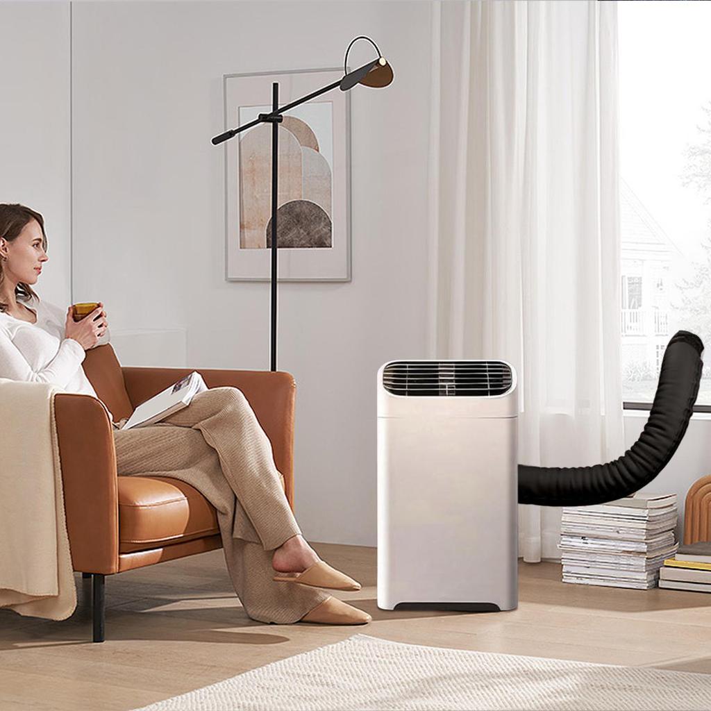 AC Hose Insulation Sleeve Flexible Air Conditioner Hose Cover Wrap Heat Reduction Duct Vent Accessories With 3 Adjustable Straps