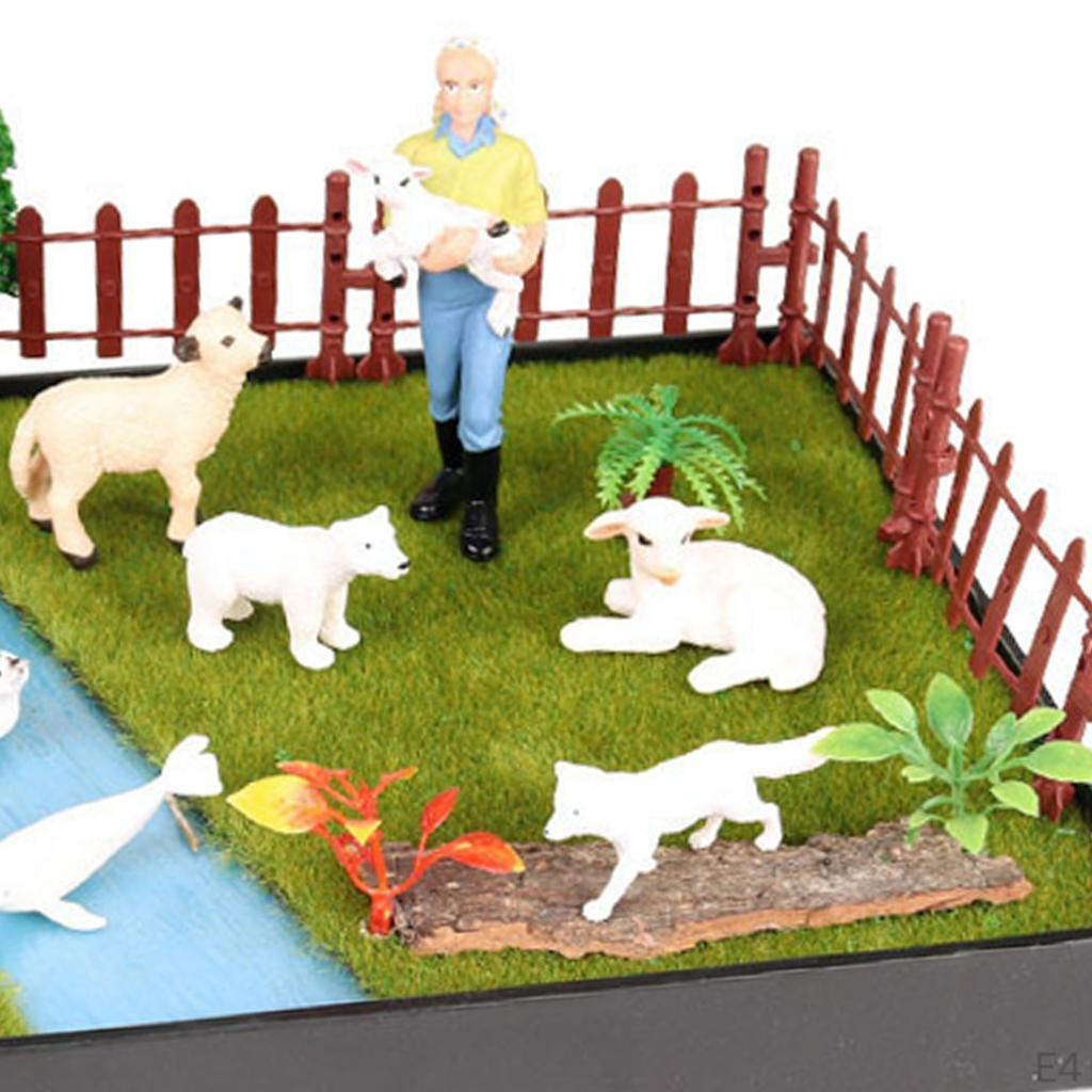 Animal Figures Micro Scenery Board Decoration Kids Playset
